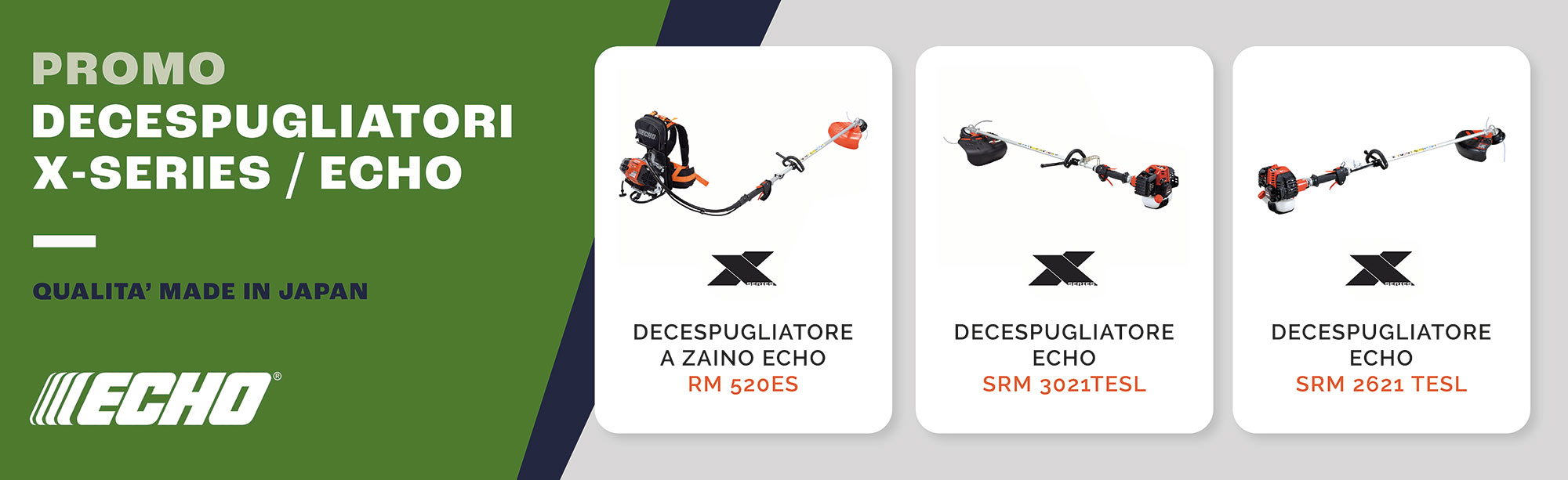Promo decespugliatori professionali X-SERIES Echo - Mattolini Agrigarden