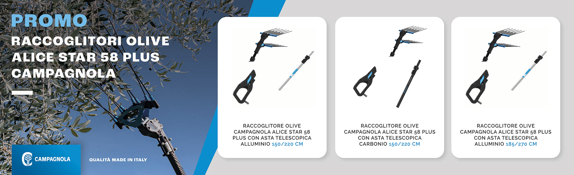 Promo raccoglitore olive Campagnola Alice star 58 - Mattolini Agrigarden