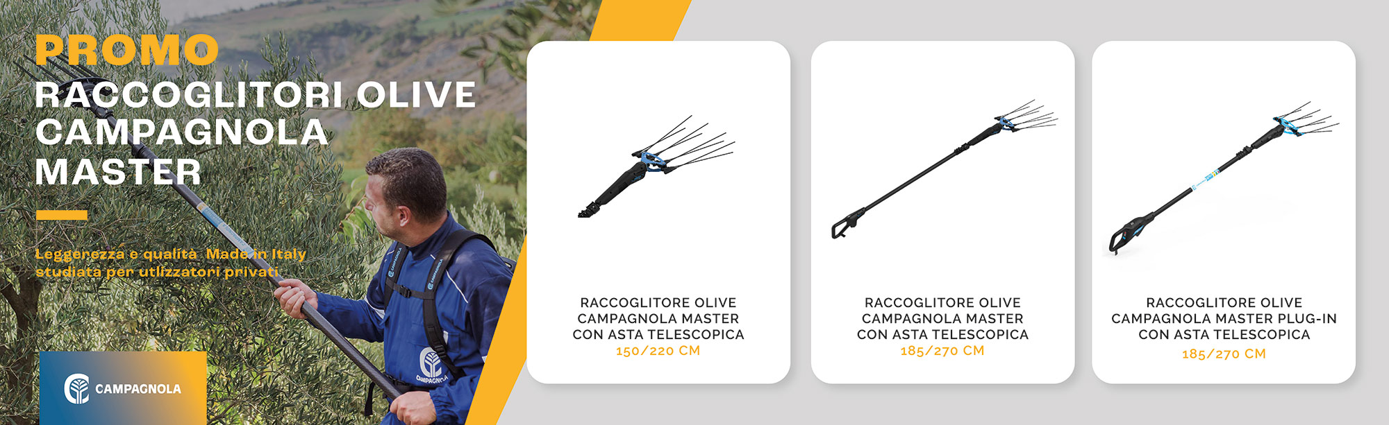 Promo raccoglitore olive Campagnola Master - Mattolini Agrigarden
